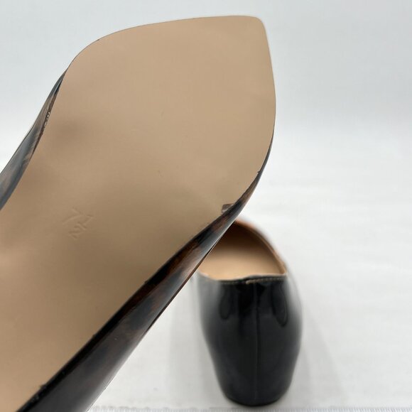 FSJ Leopard Pointed Toe Pumps Slip On Flats Summer Holiday Casual Dress Shoes - Picture 5 of 7